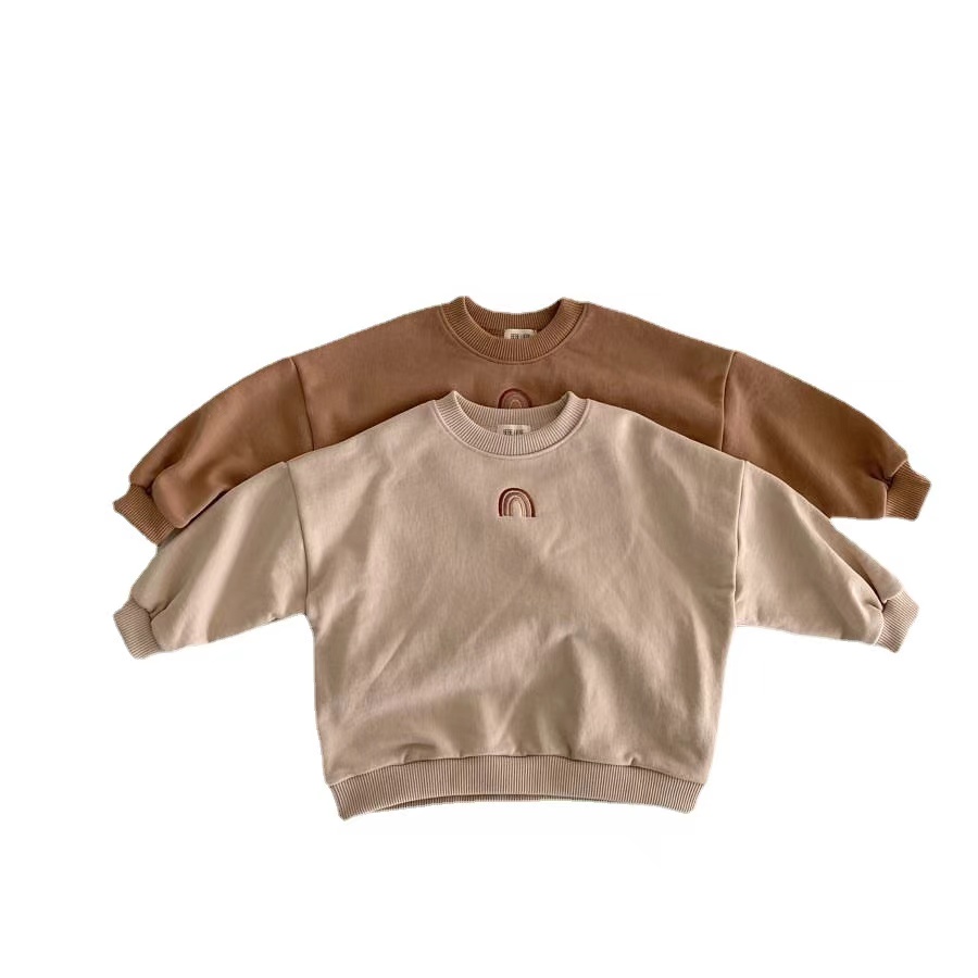 Autumn Toddler Baby Girls Boys Rainbow Embroidery Sweatshirts Tops Kids Long Sleeve T-shirt Sweatshirt Clothes Outfits, Beige
Autumn Toddler Baby Girls Boys Rainbow Embroidery Sweatshirts Tops Kids Long Sleeve T-shirt Sweatshirt Clothes Outfits, Beige