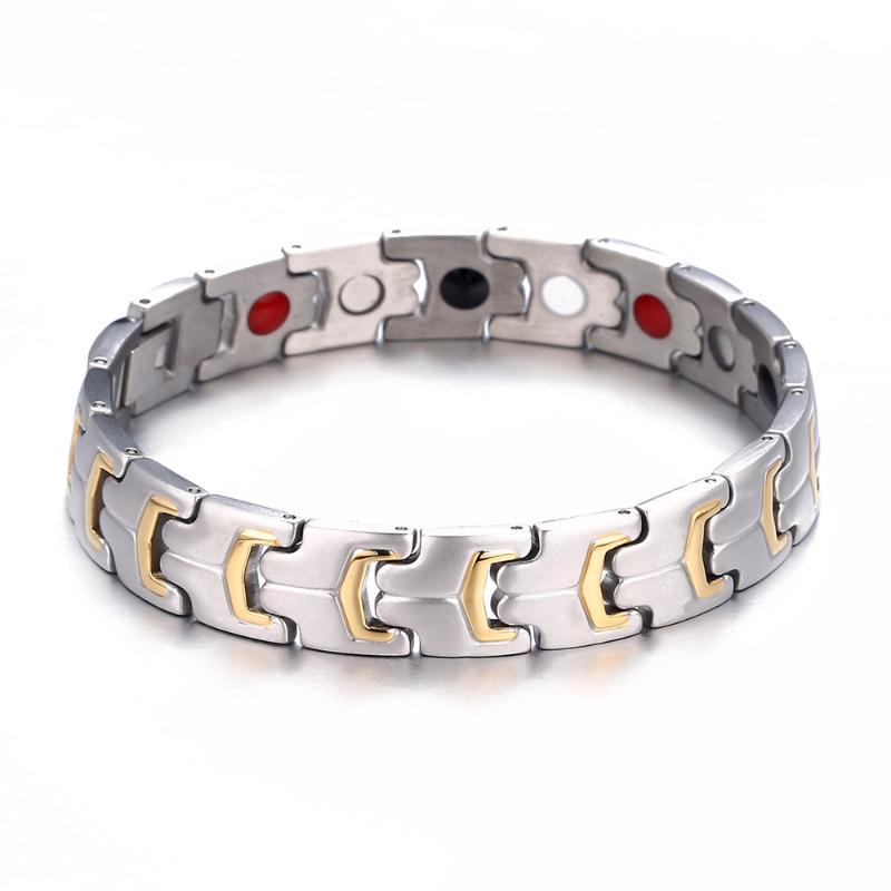 Link, Chain Fashion Silver&Gold Magnetic Bracelets For Women Men Stainless Steel Therapy Healing Drop
Link, Chain Fashion Silver&Gold Magnetic Bracelets For Women Men Stainless Steel Therapy Healing Drop