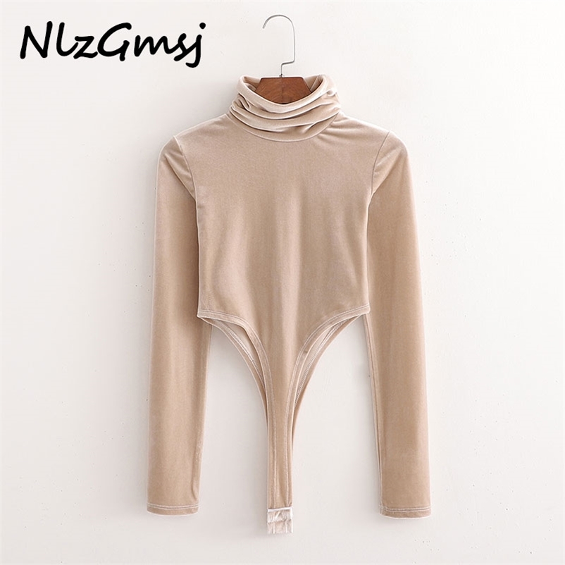 Bodysuit Women Sexy Velvet High Waist Turtleneck Long Sleeve Elastic Jumpsuit Slim s 210628, As picture
Bodysuit Women Sexy Velvet High Waist Turtleneck Long Sleeve Elastic Jumpsuit Slim s 210628, As picture