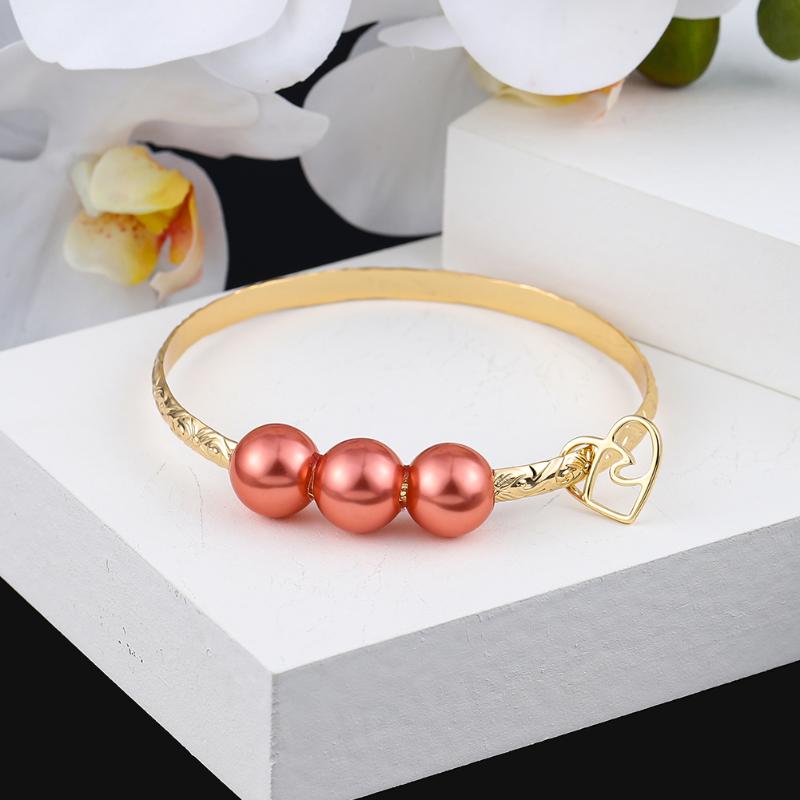 Bangle SophiaXuan Bracelet Polynesian Hawaiian Fashion Pearl Heart Golden Charm Bracelets Summer Beach Jewelry Wholesale For Women Gift
Bangle SophiaXuan Bracelet Polynesian Hawaiian Fashion Pearl Heart Golden Charm Bracelets Summer Beach Jewelry Wholesale For Women Gift