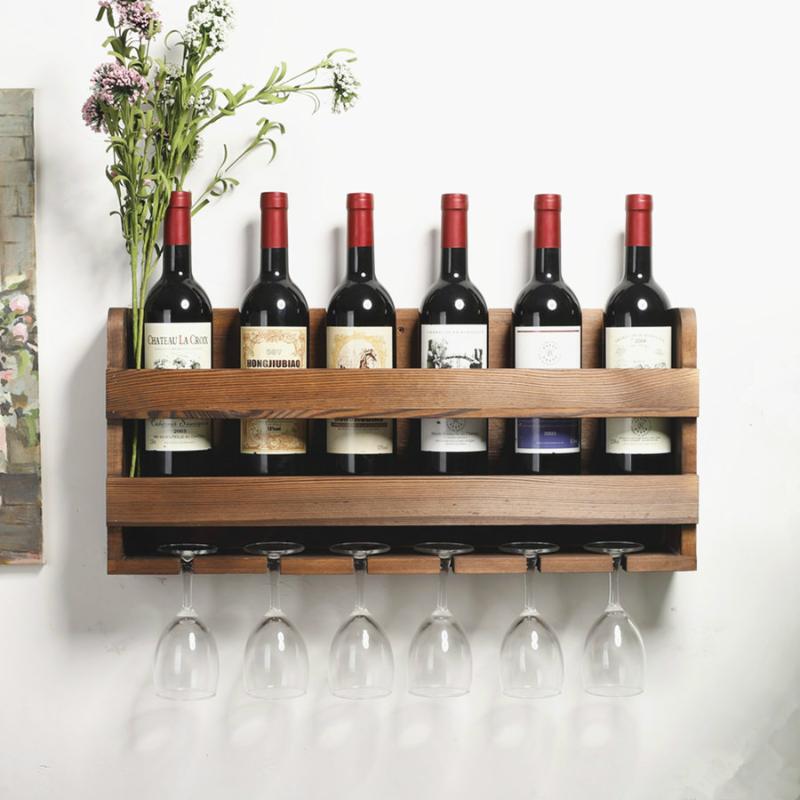 Tabletop Wine Racks Rack Wooden Bar Wall Mounted Holders Creative Retro Cups Goblet Cooler Christmas El Decoration
Tabletop Wine Racks Rack Wooden Bar Wall Mounted Holders Creative Retro Cups Goblet Cooler Christmas El Decoration