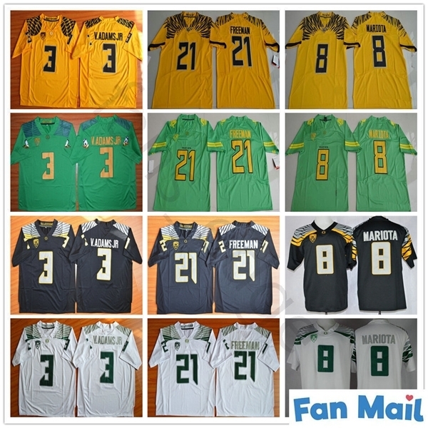NCAA Oregon Ducks College #8 Marcus Mariota Jersey 3 Vernon Adams Jr 21 Royce Freeman University Football Jerseys Green Yellow Black White
NCAA Oregon Ducks College #8 Marcus Mariota Jersey 3 Vernon Adams Jr 21 Royce Freeman University Football Jerseys Green Yellow Black White
