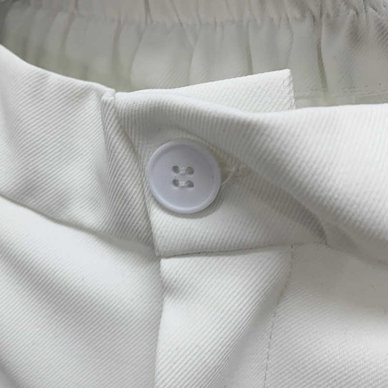 SISPELL Female Two piece Suit Lapel Collar Long Sleeve Loose Lace Up Blazer Coat High Waist Women's Casual Set 210930