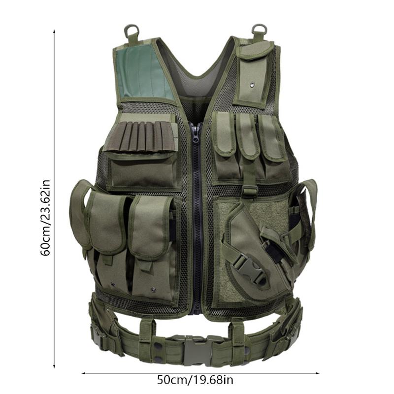 Hunting Jackets Men Strategic Vest Multi-pocket Detachable Assault Combat Clothing Outdoor Game Protective Gear, Camo;black
Hunting Jackets Men Strategic Vest Multi-pocket Detachable Assault Combat Clothing Outdoor Game Protective Gear, Camo;black