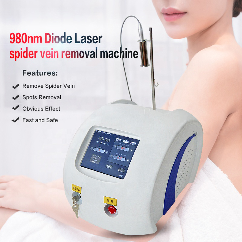Trending Beauty Instrument Skin Fungal Physiotherapy980nm Diode Laser Vascular Spider Vein Blood Vessels Removal