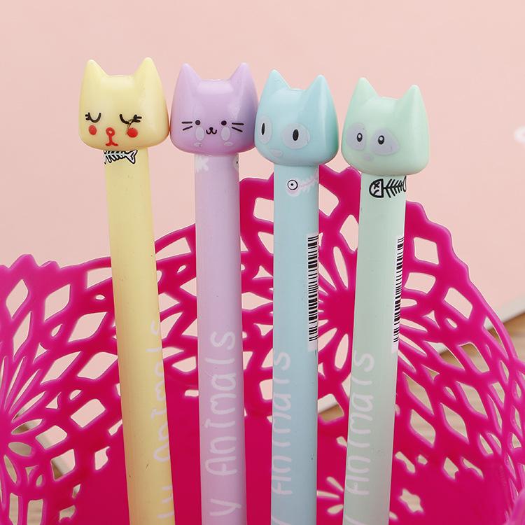 4pcs Cute Cartoon Cat Gel Pen Creative Student Stationery Water Signature Office Supply School Things Pens
4pcs Cute Cartoon Cat Gel Pen Creative Student Stationery Water Signature Office Supply School Things Pens