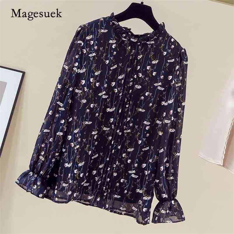 Autumn Floral Chiffon Tops Long Sleeve Printed Elegant Women Blouse Bottoming Pullover Loose Shirt Blusas Mujer 11175 210518, Blue floral
Autumn Floral Chiffon Tops Long Sleeve Printed Elegant Women Blouse Bottoming Pullover Loose Shirt Blusas Mujer 11175 210518, Blue floral
