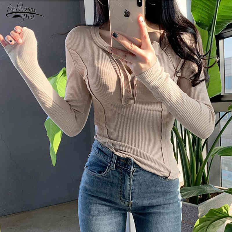 Solid Fashion Blouse Women Korean Slim Sexy Long Sleeve Women's Shirt Tops Female Half-open Collar Short Bottoming 12582 210521, Orange
Solid Fashion Blouse Women Korean Slim Sexy Long Sleeve Women's Shirt Tops Female Half-open Collar Short Bottoming 12582 210521, Orange