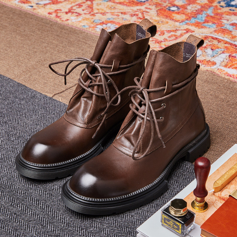 Fashion Genuine Martin Boots Winter Plush Boots Streetwear Men Shoes Men's Casual Shoes Sports Shoes Sneakers