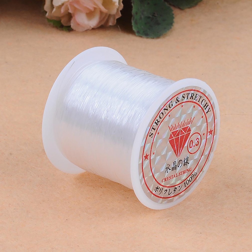 40M (43Yard) flat Elastic Crystal Stretch String Polyester Cord For Jewelry Make bracelet Kralen Wire Craft Accessories