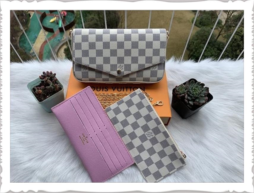 Top Quality 3pcs set Women Shoulder Bag Messenger Bag LV LOUIS Chain Strap Cross Body bags Ladies Flap Purse Clutch Bags Vi
Top Quality 3pcs set Women Shoulder Bag Messenger Bag LV LOUIS Chain Strap Cross Body bags Ladies Flap Purse Clutch Bags Vi