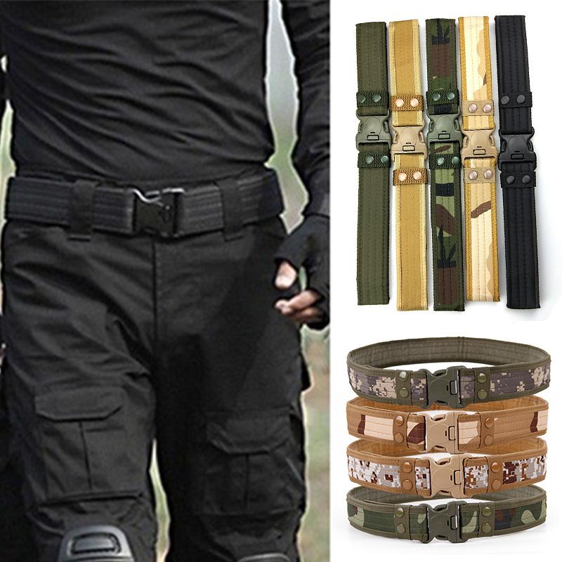 Waist Support Army Style Combat Belts Quick Release Tactical Belt Fashion Men Military Canvas Waistband Outdoor Hunting Hiking Tools, As shown
Waist Support Army Style Combat Belts Quick Release Tactical Belt Fashion Men Military Canvas Waistband Outdoor Hunting Hiking Tools, As shown