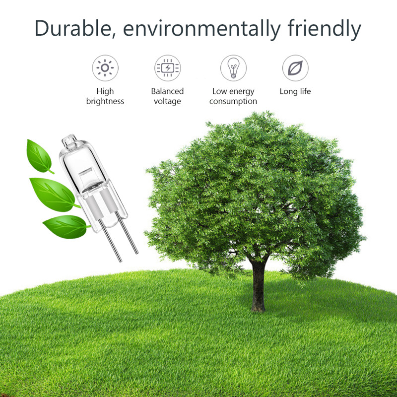 100 Pcs Ultra Bright G4 Halogen Bulbs Warm White 12V 20W Lamp Light Blubs JC Type indoor lighting halogens lamps 12 V lights bulb