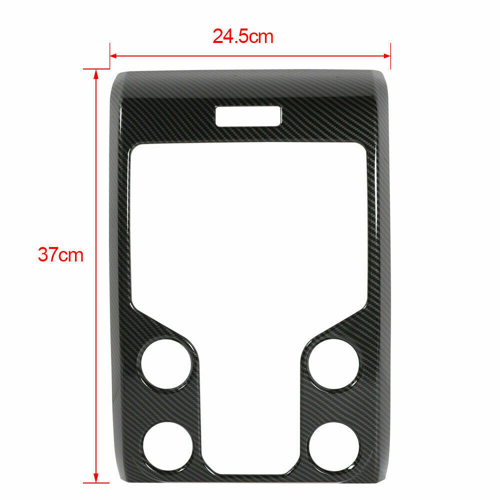 Carbon Fiber Black Multi-media Center Control Panel Trim For Ford F150 Raptor 2009-2014 ABS
