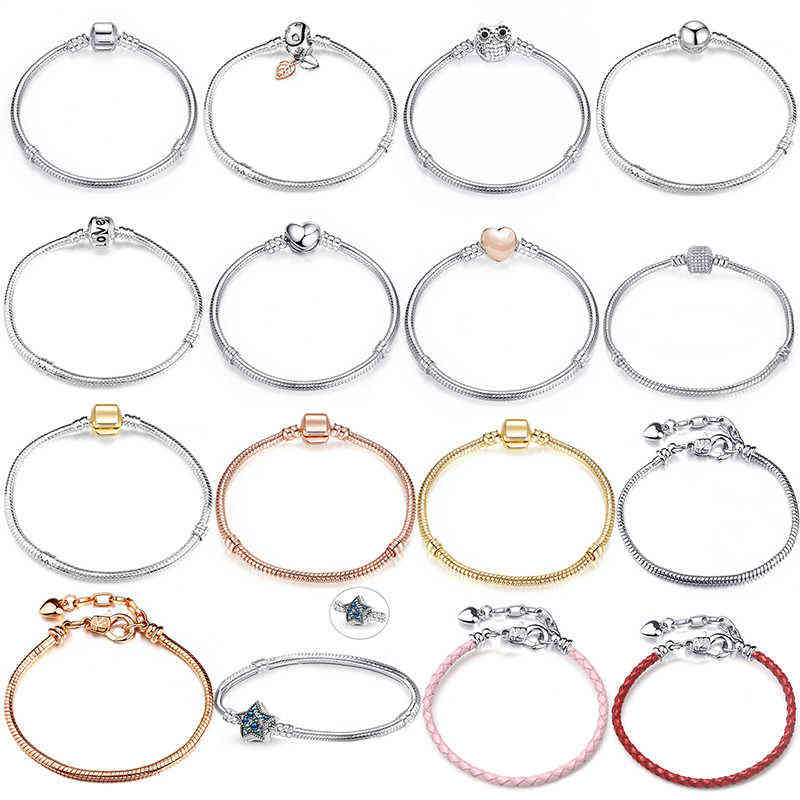 Baopon High Quality Vintage Silver Plated Charm Bracelets European Style Snake Chain Fit Diy Brand for Women Jewelry
Baopon High Quality Vintage Silver Plated Charm Bracelets European Style Snake Chain Fit Diy Brand for Women Jewelry