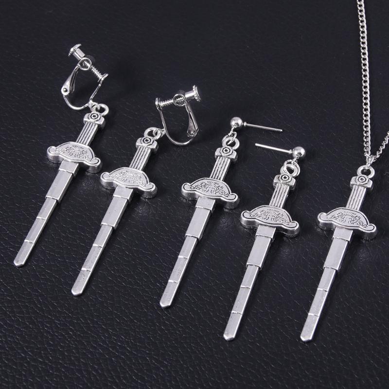 Dangle & Chandelier Fashion Anime Shaman King Cosplay Pendant Earrings Yoh Asakura Tao Ren Sword Drop For Women Men Ear Clip Jewelry Props
Dangle & Chandelier Fashion Anime Shaman King Cosplay Pendant Earrings Yoh Asakura Tao Ren Sword Drop For Women Men Ear Clip Jewelry Props