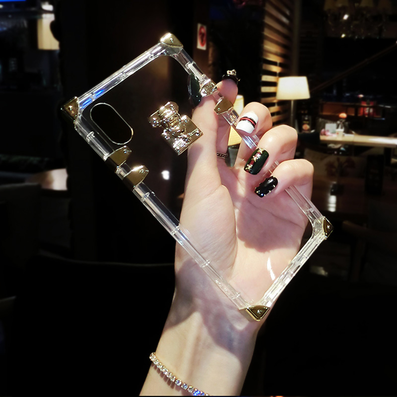 Square Transparent Phone Cases For iphone 12 11 Pro Max XR XS Bling Metal Clear Crystal Cover Case iPhone12 X 8 7 Plus
Square Transparent Phone Cases For iphone 12 11 Pro Max XR XS Bling Metal Clear Crystal Cover Case iPhone12 X 8 7 Plus