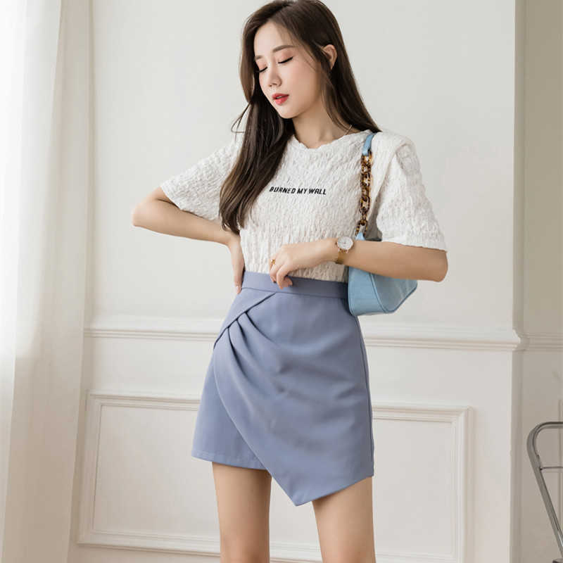 Korean Fashion Skirts High-waisted Woman Summer Solid Above Knee Mini Sexy Women Asymmetric Folds Skirt for Female 210604, Black
Korean Fashion Skirts High-waisted Woman Summer Solid Above Knee Mini Sexy Women Asymmetric Folds Skirt for Female 210604, Black