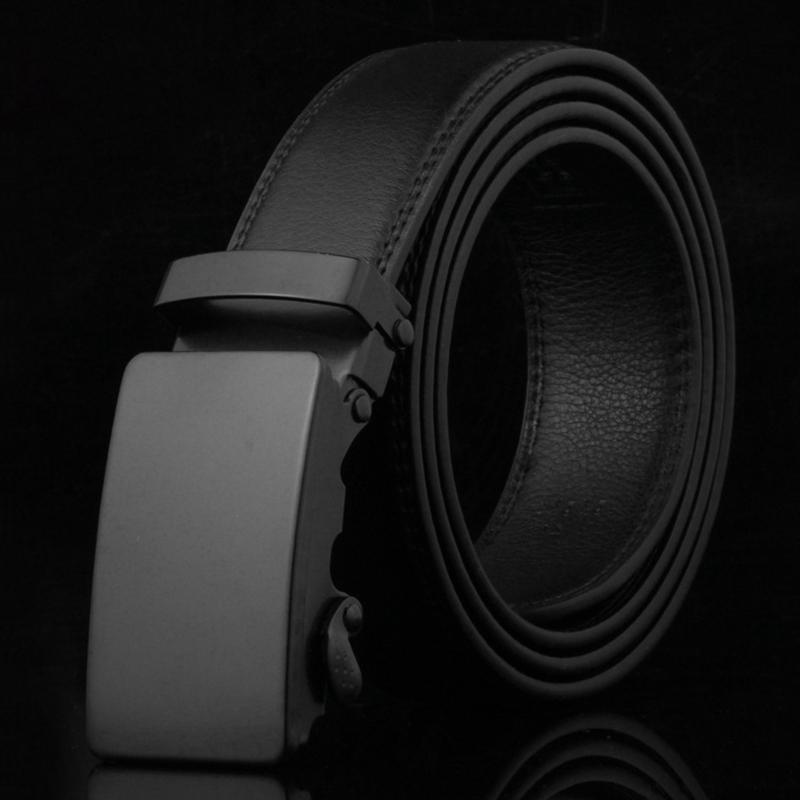 Belts Kf-Men Automatic Click Buckle Belt Business Work Waistband Men's Casual Slide Ratchet Dress