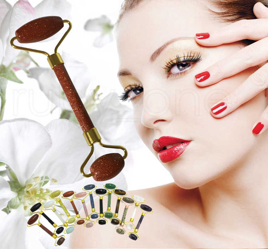 Natural Facial Beauty Massage Tool Jade Roller Face Shaper Massager Relaxation Tools Face Massager Jade Roller Wholesale