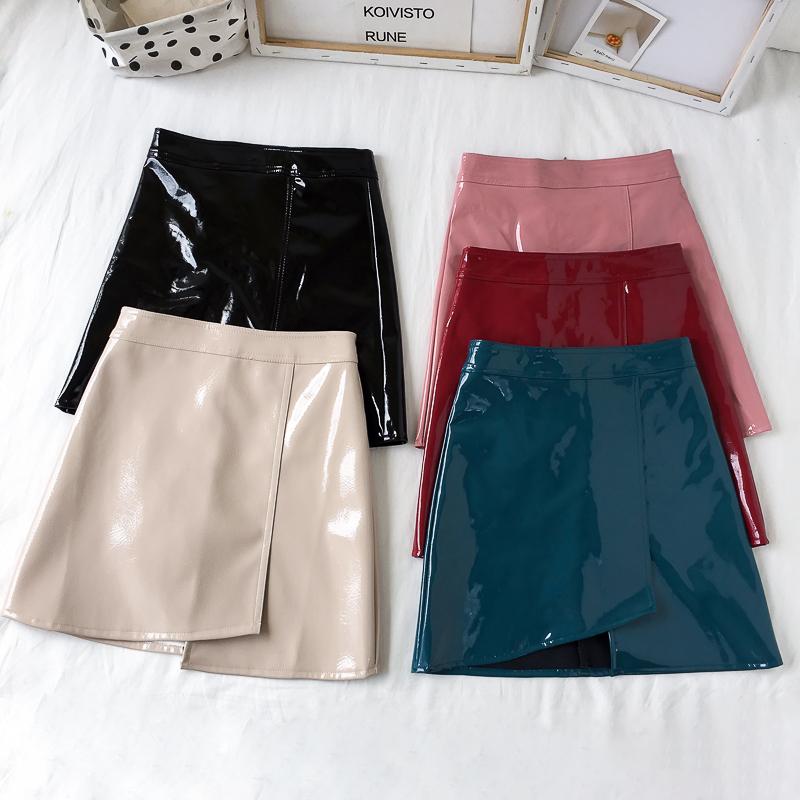 Skirts 2021 Black Sexy PU Leather High Waist Skirt Zipper Punk Women Pencil Female Party Red Autumn Mini Bottom, Blue
Skirts 2021 Black Sexy PU Leather High Waist Skirt Zipper Punk Women Pencil Female Party Red Autumn Mini Bottom, Blue