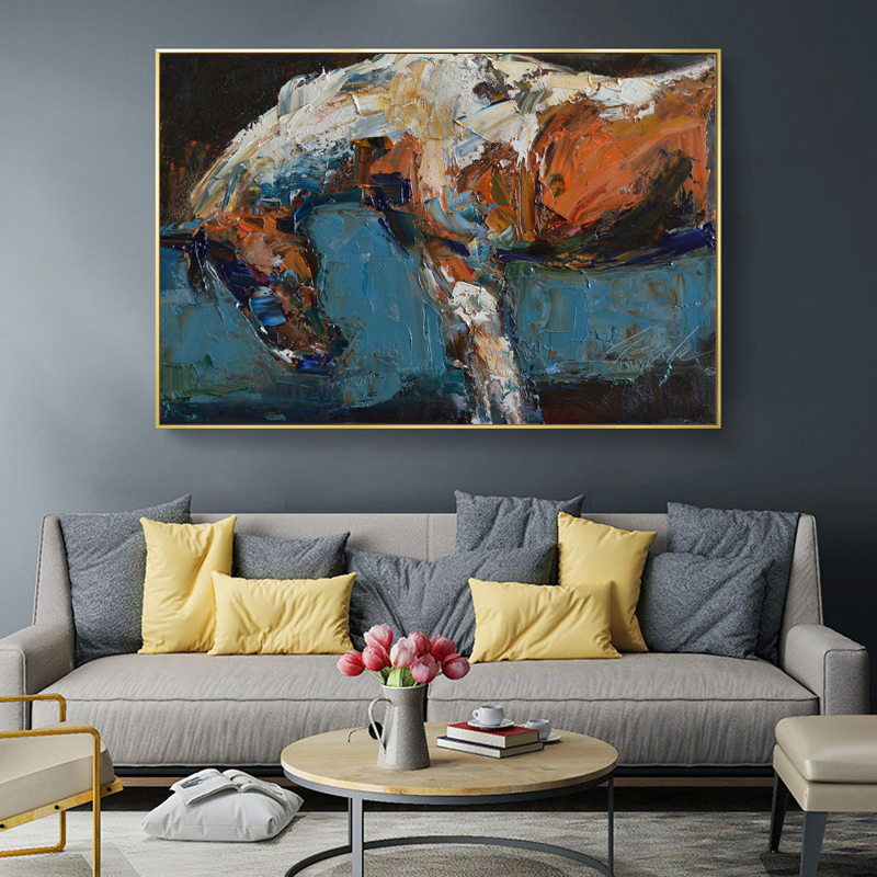 Abstract Horse PaintingS Animal Posters And Prints Oil Painting On Canvas Wall Art Picture For Living Room Decoration