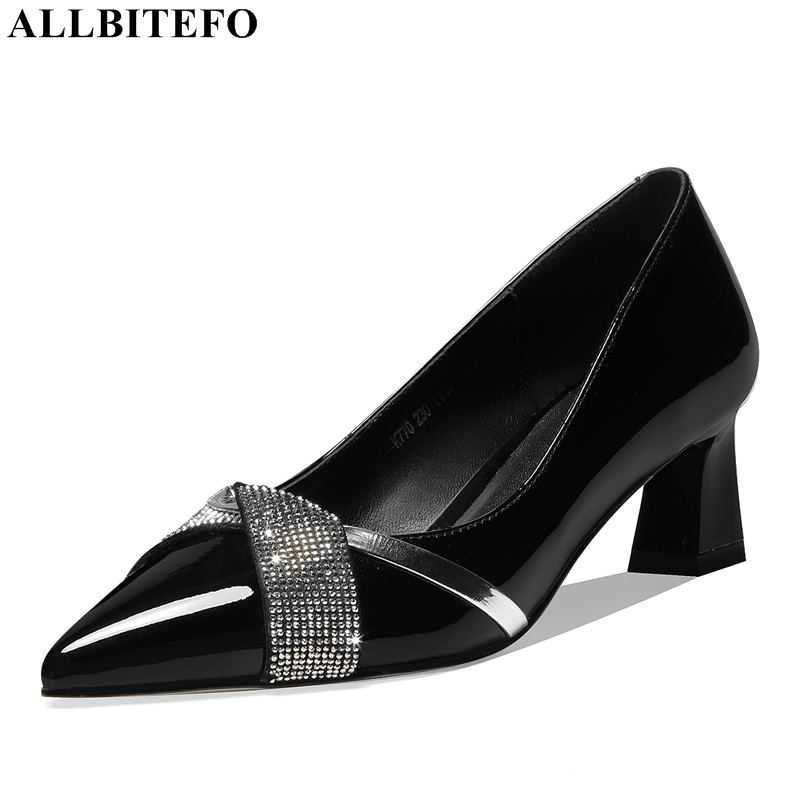 ALLBITEFO real genuine leather women heels sheepskin insole high heels fashion casual wedding women shoes office high heel shoes 210611, As picture
ALLBITEFO real genuine leather women heels sheepskin insole high heels fashion casual wedding women shoes office high heel shoes 210611, As picture