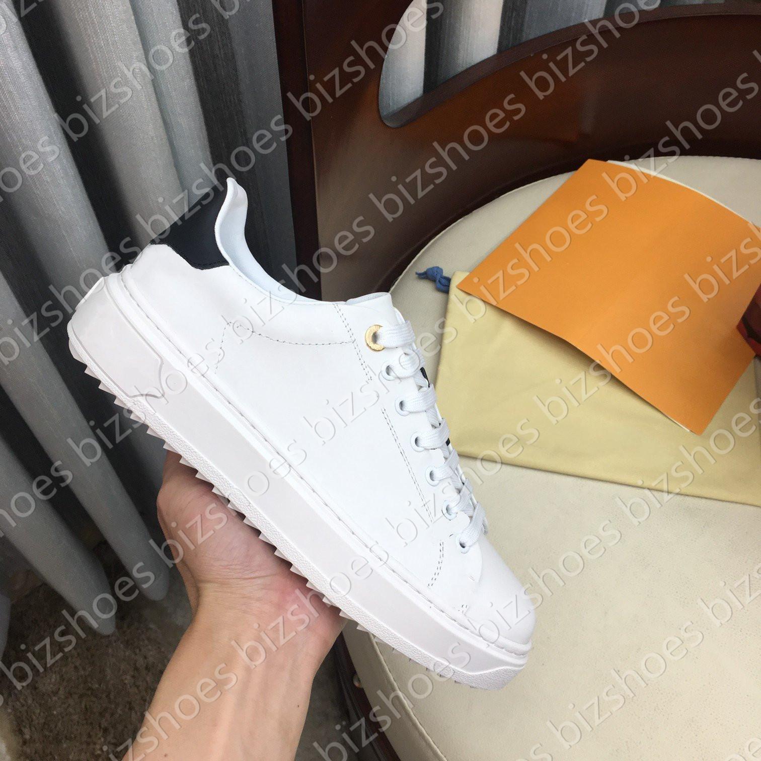 Time Out Sneaker Women Luxurys Shoe Supple White Debossed Calf Leather Gradient Effect Designer Sneakers Elevated Outsole Trainer Casual Shoes, Color 01
Time Out Sneaker Women Luxurys Shoe Supple White Debossed Calf Leather Gradient Effect Designer Sneakers Elevated Outsole Trainer Casual Shoes, Color 01