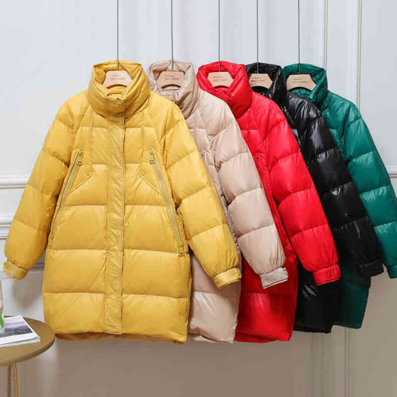 down Fashion 90% White Duck Winter Jacket Loose Plus Size Long Coat Women Stand collar Warm Down Parka, Black
down Fashion 90% White Duck Winter Jacket Loose Plus Size Long Coat Women Stand collar Warm Down Parka, Black