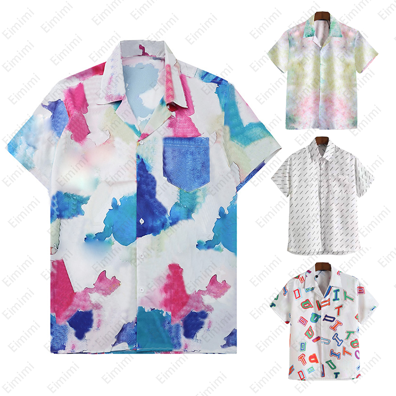 Tie Dyed Mens Polos Printed Designer Letter T-shirt Casual Loose Breathable Top High Quality Clothes Button Cardigan Street Wear, Customize 
Tie Dyed Mens Polos Printed Designer Letter T-shirt Casual Loose Breathable Top High Quality Clothes Button Cardigan Street Wear, Customize