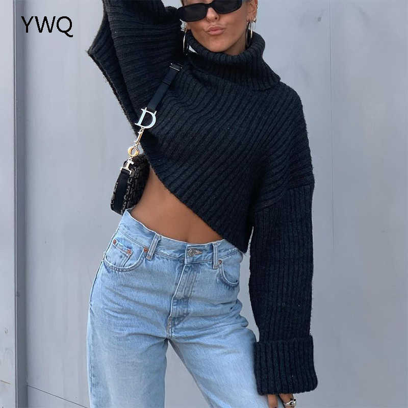 Cargo Pants Women Jeans High Waist Ripped Baggy Jeans Fashion Vintage Knee Hole Full Length Pants Solid Blue Cool Denim Trousers 210616