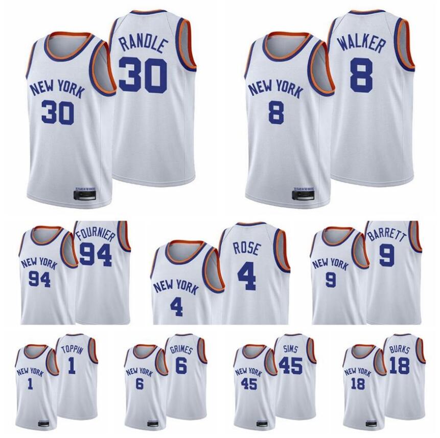 Basketball Jersey New YorkKnicksMen Julius Randle Derrick Rose Kemba Walker Evan Fournier RJ Barrett Quentin Grimes 75th Anniversary White Jerseys, 12
Basketball Jersey New YorkKnicksMen Julius Randle Derrick Rose Kemba Walker Evan Fournier RJ Barrett Quentin Grimes 75th Anniversary White Jerseys, 12