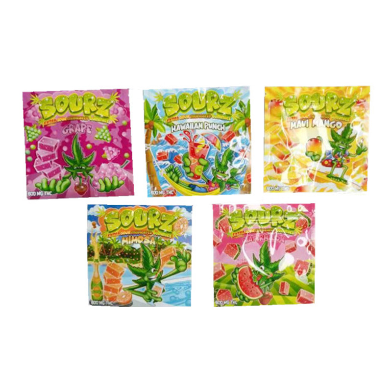 Packaging bag 600mg sourz srawberry sour gummy candy resealable edibles Herb Zipper Dry Retail Empty package flower Mylar Bags
Packaging bag 600mg sourz srawberry sour gummy candy resealable edibles Herb Zipper Dry Retail Empty package flower Mylar Bags