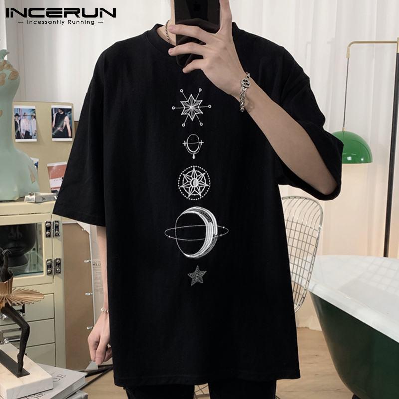 Men' T-Shirts Summer Printing Men T Shirt Streetwear O Neck Short Sleeve Casual Basic Tee Tops Breathable Loose 2021 Camisetas INCERUN -3X, Black
Men' T-Shirts Summer Printing Men T Shirt Streetwear O Neck Short Sleeve Casual Basic Tee Tops Breathable Loose 2021 Camisetas INCERUN -3X, Black