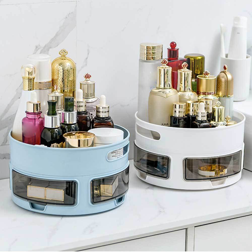 Rotating Storage Box Household Desktop Organizer Multifunctional Storage Box Kitchen Storage Supplies Seasoning Bottle Jar Wine