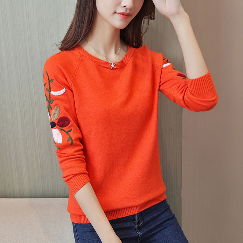 Women's Sweaters Fashion Women Spring Autumn Embroidery Flower Knitted Sweater Pullovers Casual Warm Long sleeve Top Female 9MDA, Black
Women's Sweaters Fashion Women Spring Autumn Embroidery Flower Knitted Sweater Pullovers Casual Warm Long sleeve Top Female 9MDA, Black