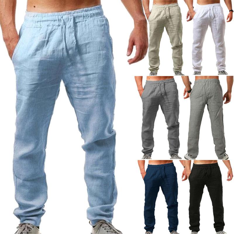 Men's Pants Spring Autumn Cotton Linen Male Comfortable Solid Color Trousers Fitness Streetwear Casual, Black
Men's Pants Spring Autumn Cotton Linen Male Comfortable Solid Color Trousers Fitness Streetwear Casual, Black