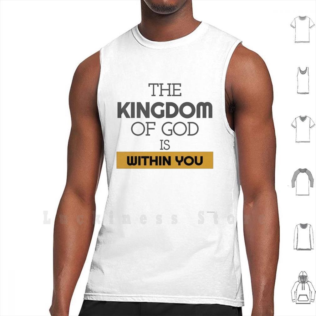 the kingdom of god men is within you tank vest sleeveless, White;black
the kingdom of god men is within you tank vest sleeveless, White;black