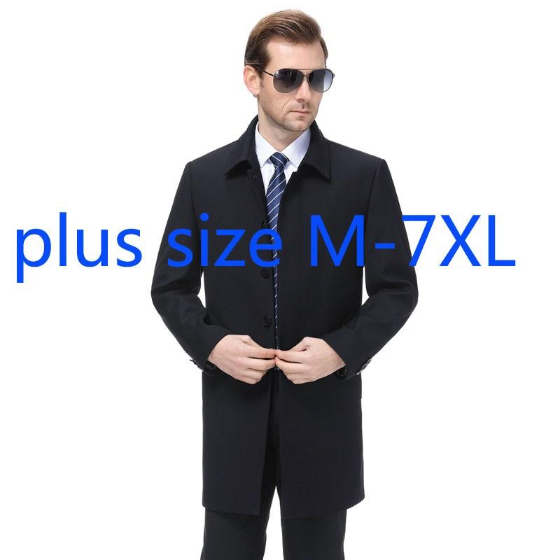 Arrival Fashion Suepr Large Autumn Men Long Casual Coat Turn-down Collar Single Breasted Windbreaker Plus Size -5XL 6XL 7XL Men's Trench Co, 1936 a
Arrival Fashion Suepr Large Autumn Men Long Casual Coat Turn-down Collar Single Breasted Windbreaker Plus Size -5XL 6XL 7XL Men's Trench Co, 1936 a
