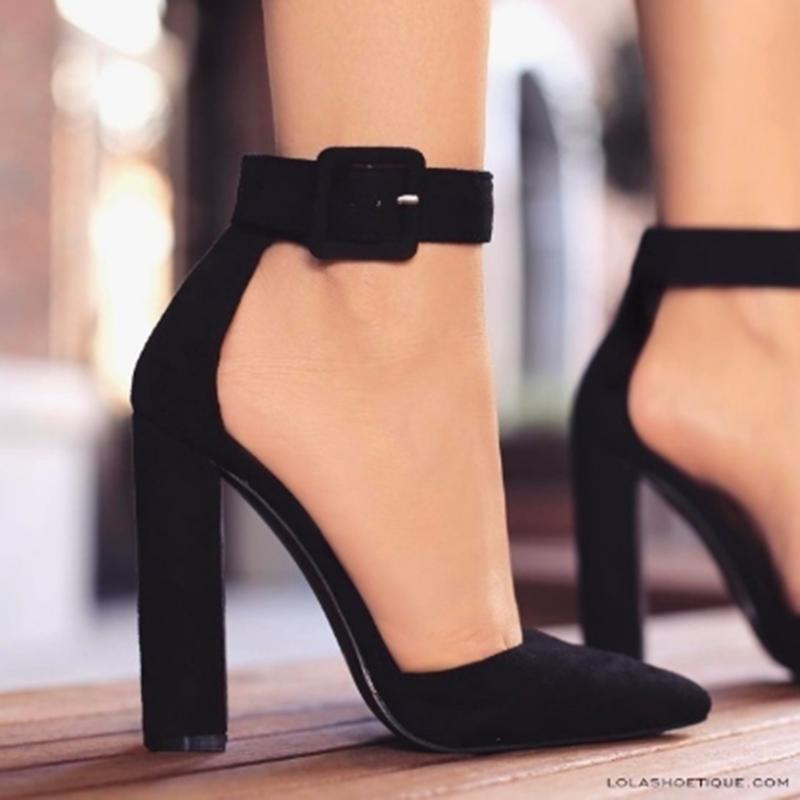 Dress Shoes 2021 Woman Ankle Strap Platform Sandals High Heel Pointed Toe Black Pumps Summer Lady Footwear
Dress Shoes 2021 Woman Ankle Strap Platform Sandals High Heel Pointed Toe Black Pumps Summer Lady Footwear