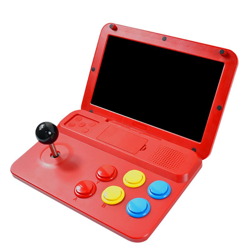 Portable Game Players Powkiddy A13 Retro Arcade 10-Inch High-Definition Large-Screen Console Folding Flip Rk3128 Chip Children'S Gift