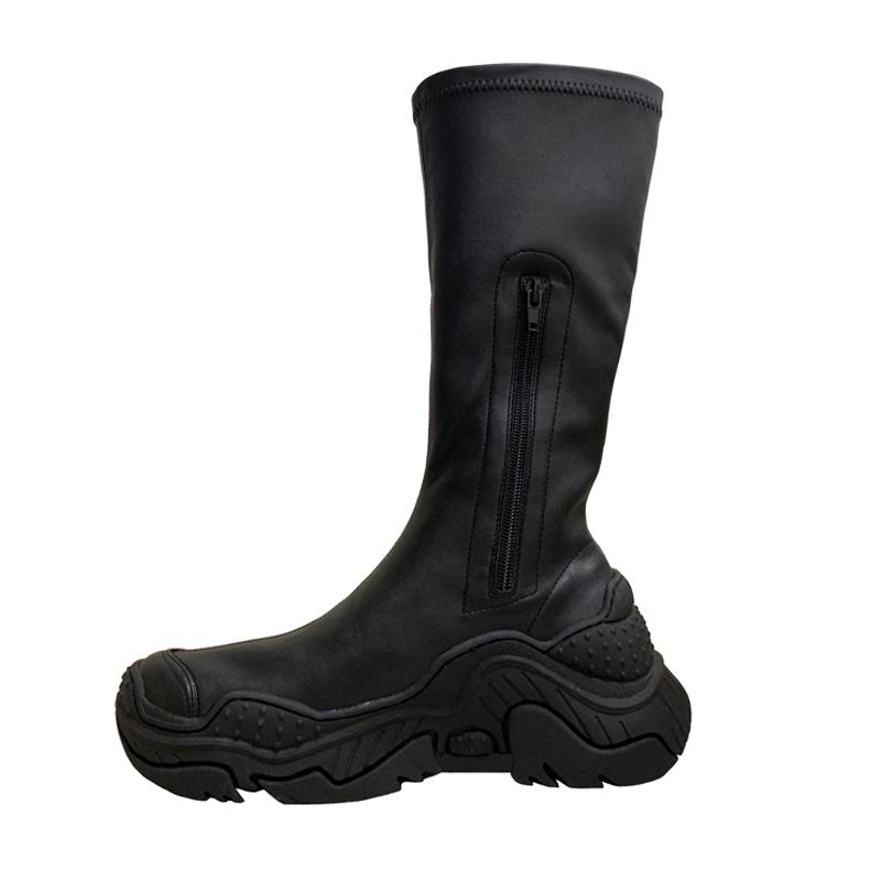 Boots Autumn Winter Fashion Thick-soled Old Shoes Mid-length Women Knee Length Stretch Thin Platform Increase, Black
Boots Autumn Winter Fashion Thick-soled Old Shoes Mid-length Women Knee Length Stretch Thin Platform Increase, Black