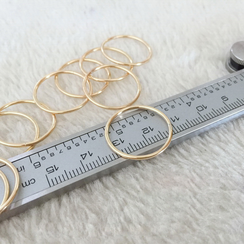 Circle Necklace Handmade Jewelry Gold Filled Choker Pendants Collier Femme Kolye Collares Charm Hoop Women
