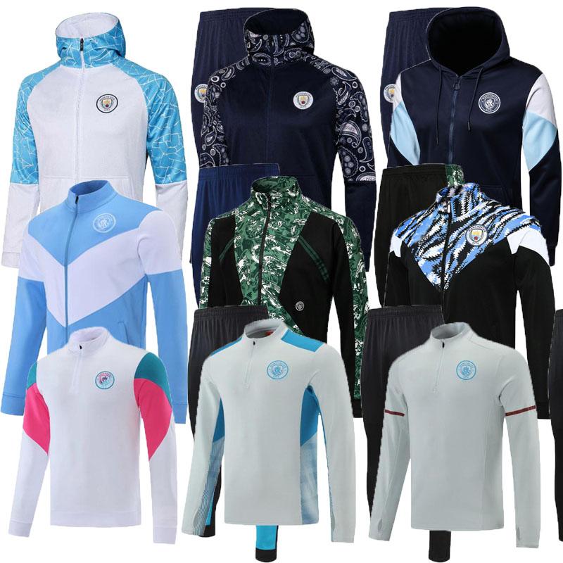 Jackets 20 21 22 Jogging Tracksuit STERLING KUN AGUERO 2021 2022 Jacket With Soccer Hoodies Suit Mahez DE BRUYNE, Blue;gray 
Jackets 20 21 22 Jogging Tracksuit STERLING KUN AGUERO 2021 2022 Jacket With Soccer Hoodies Suit Mahez DE BRUYNE, Blue;gray
