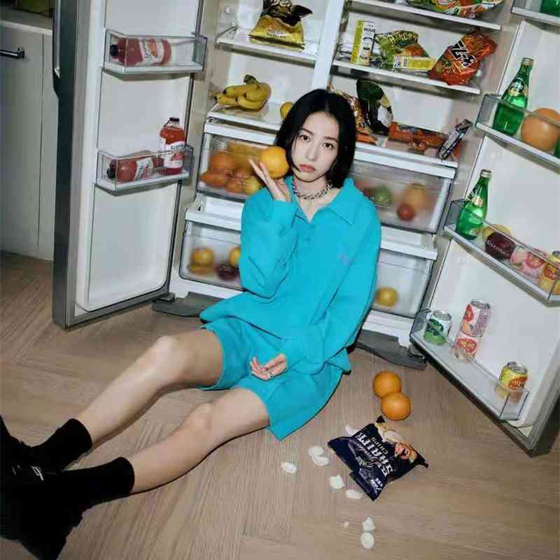 Domestic bird house 2021h autumn new Ouyang Nana same polo collar sports sweater women awbfb326101, Shorts white
Domestic bird house 2021h autumn new Ouyang Nana same polo collar sports sweater women awbfb326101, Shorts white