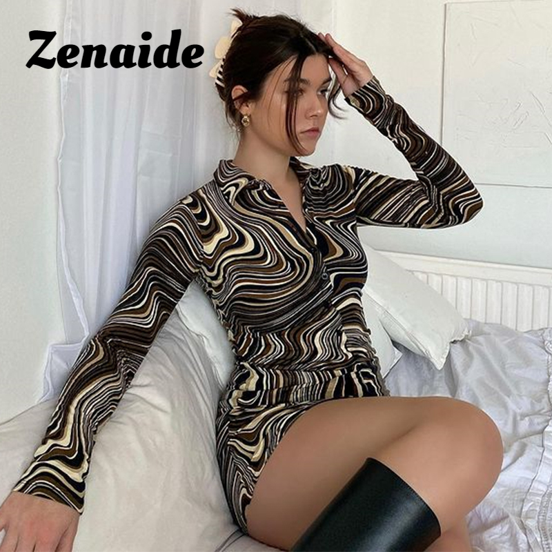 Zenaide Collar Tie Dye Mini Dress Sexy Bodycon Brown Club Clothes 2021 Wave Print Slim Long Sleeve Short Party Women Dress
Zenaide Collar Tie Dye Mini Dress Sexy Bodycon Brown Club Clothes 2021 Wave Print Slim Long Sleeve Short Party Women Dress