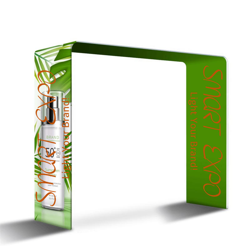 Exhibition Square Arch Entrance Trade Show Advertising Display with Tension Fabric Graphic and Portable Carry Bag