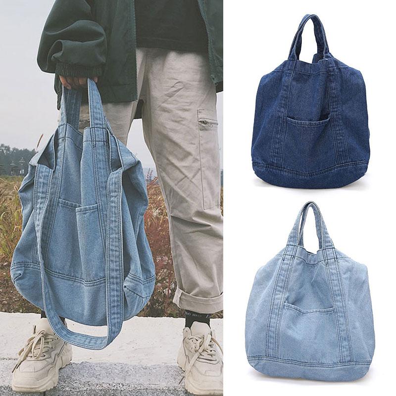 Duffel Bags 1PCS Large-capacity One-shoulder Shopping Bag Messenger All-match Literary Cloth Denim Travel Handbag S78, Light blue
Duffel Bags 1PCS Large-capacity One-shoulder Shopping Bag Messenger All-match Literary Cloth Denim Travel Handbag S78, Light blue