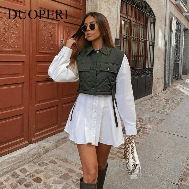 Women Cropped Gilet Jacket Sleeveless Fashion Casual Streetwear Woman Waistcoat Tops jacket 211120