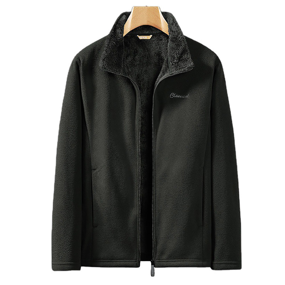 Plus size Men Softshell Fleece Jackets Male Warm Sweatshirt Thermal Coat windbreaker sportswear Stand Collar Casual Jacket B0867 210518